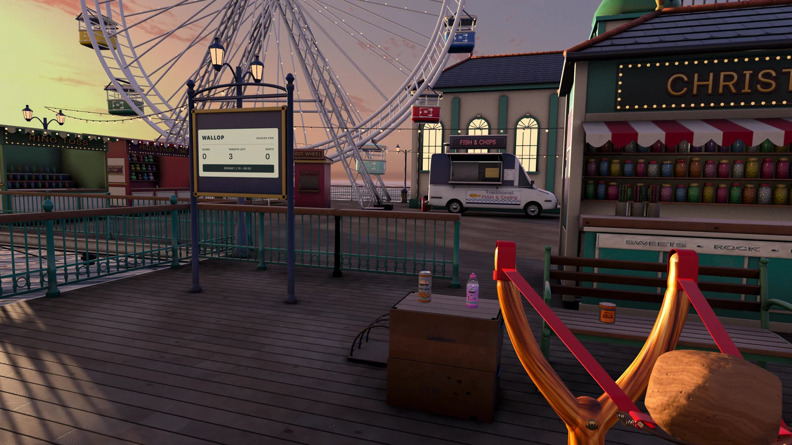 Wallop slingshot ready to launch in Vision Pro